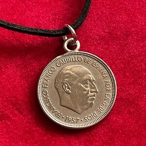 Spain Coin Pendant Necklace